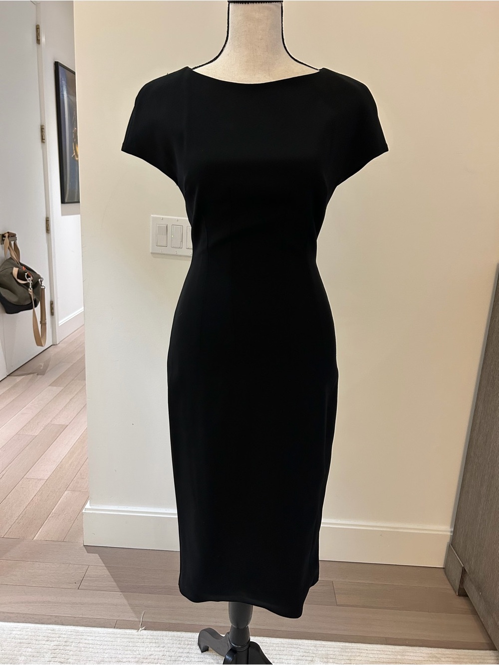 Dolce & Gabbana Black Midi Sheath Dress